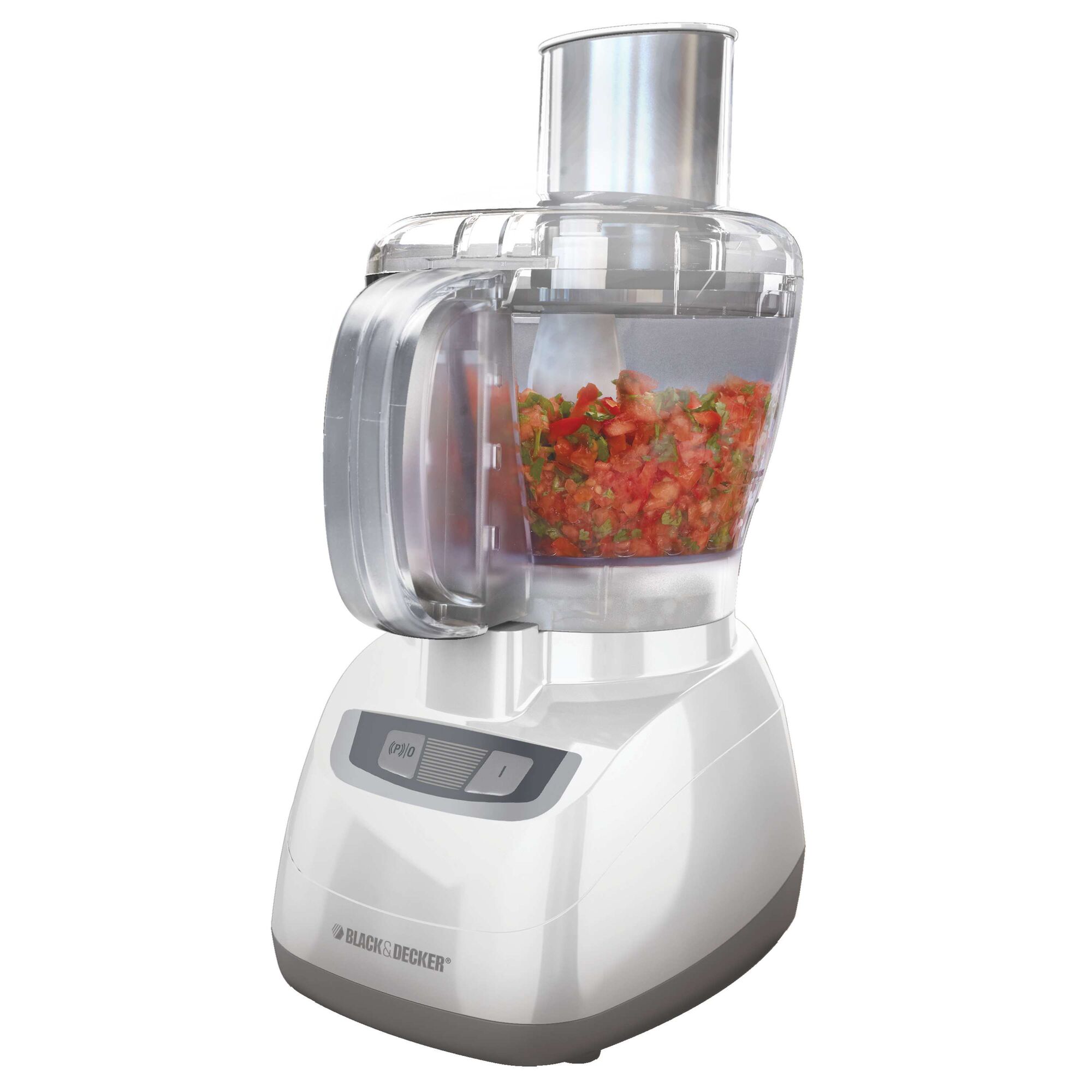 Robot culinaire canadien 8-cup BLACK+DECKER FP1600WC avec bol de travail transparent et grande goulotte d’alimentation