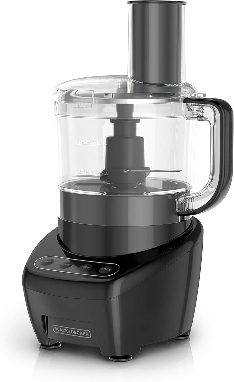 BLACK+DECKER FP4200B-RFP black processor with 8-cup bowl and pusher