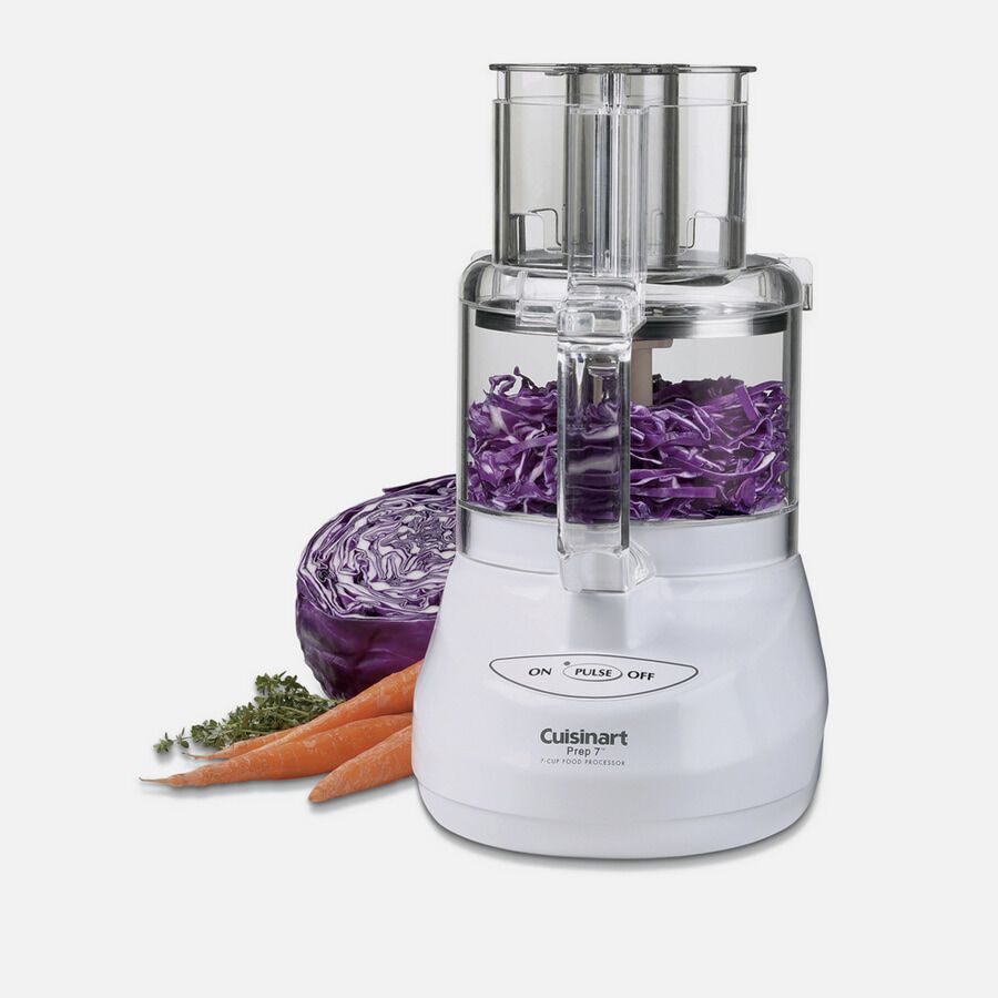 Robot culinaire blanc Cuisinart DLC-2007, image exacte du fabricant