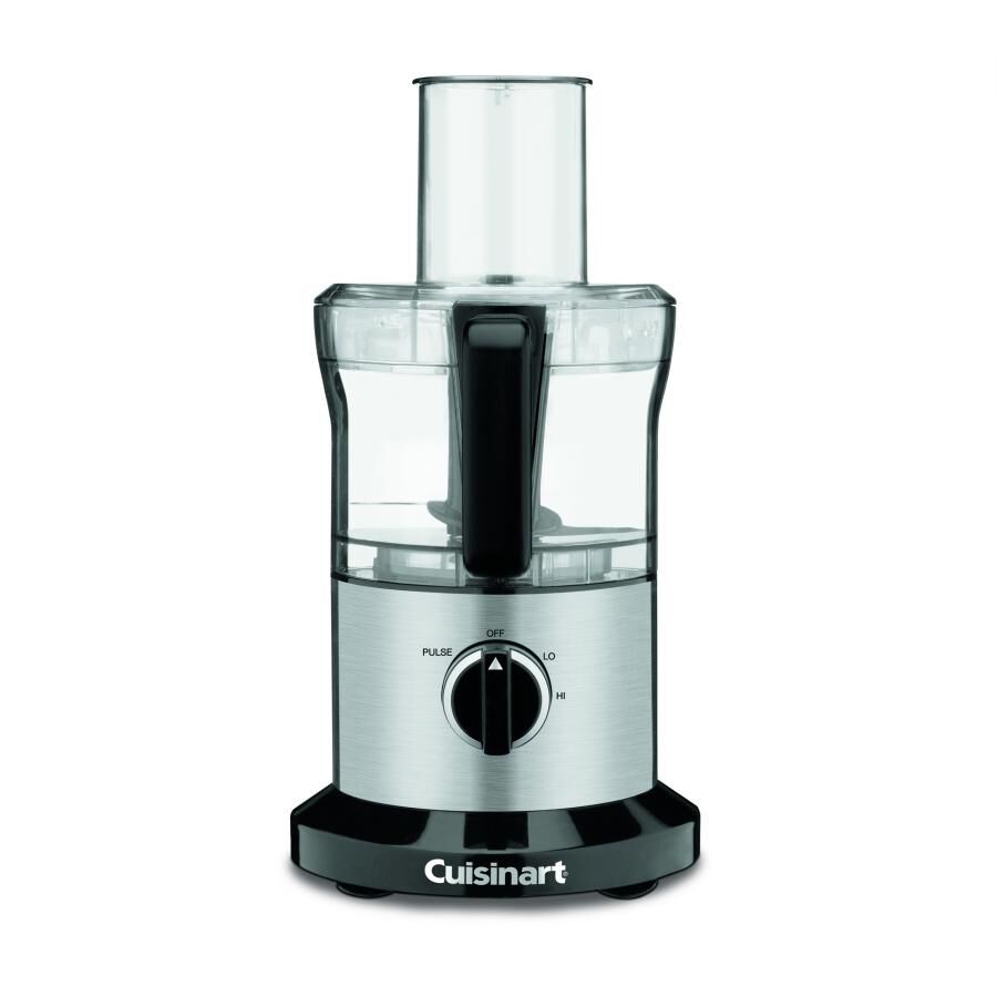 Cuisinart DLC-6 Black with brushed stainless-look face food processor, exact manufacturer image