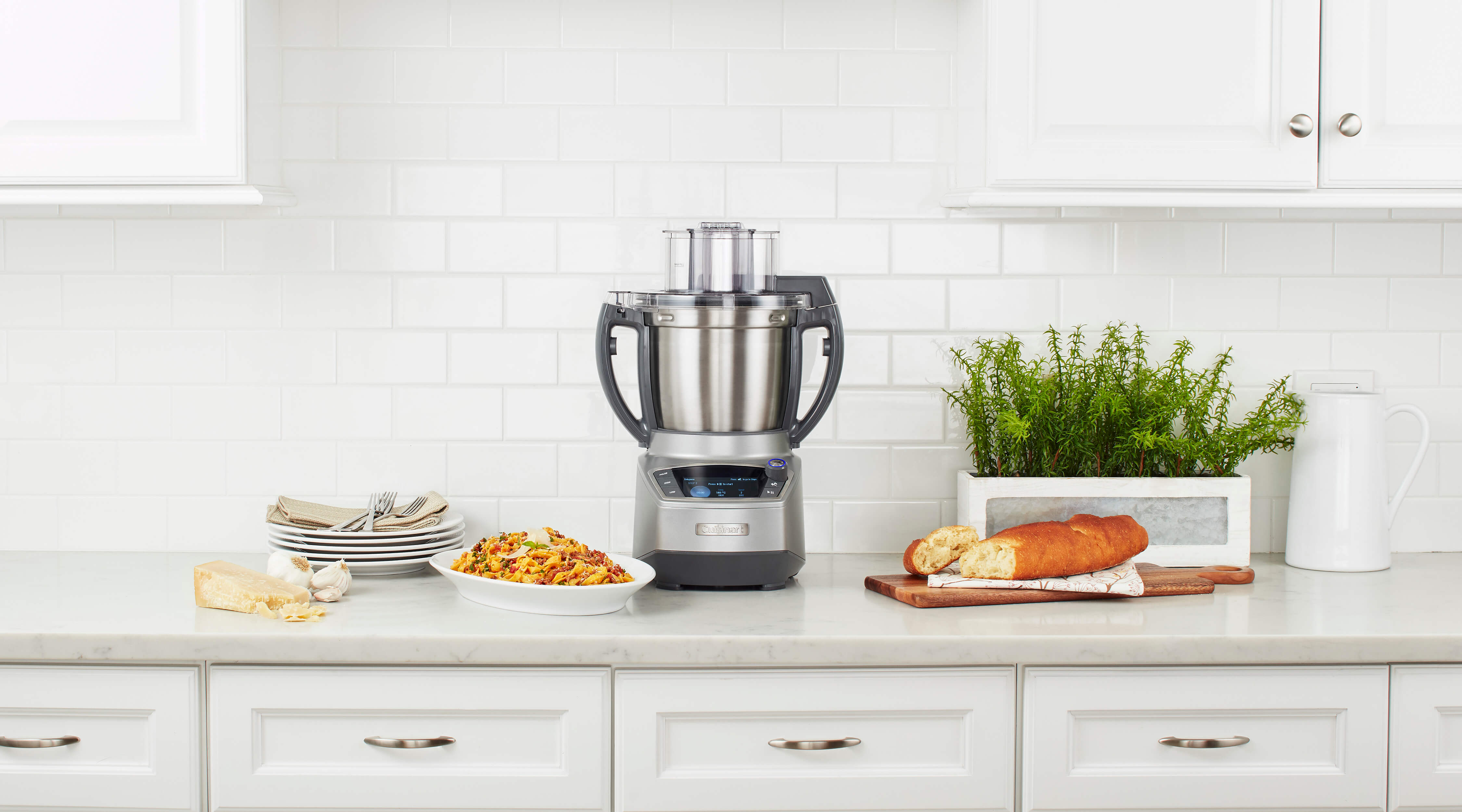 Exact CompleteChef cooking processor shown in manufacturer lifestyle image.