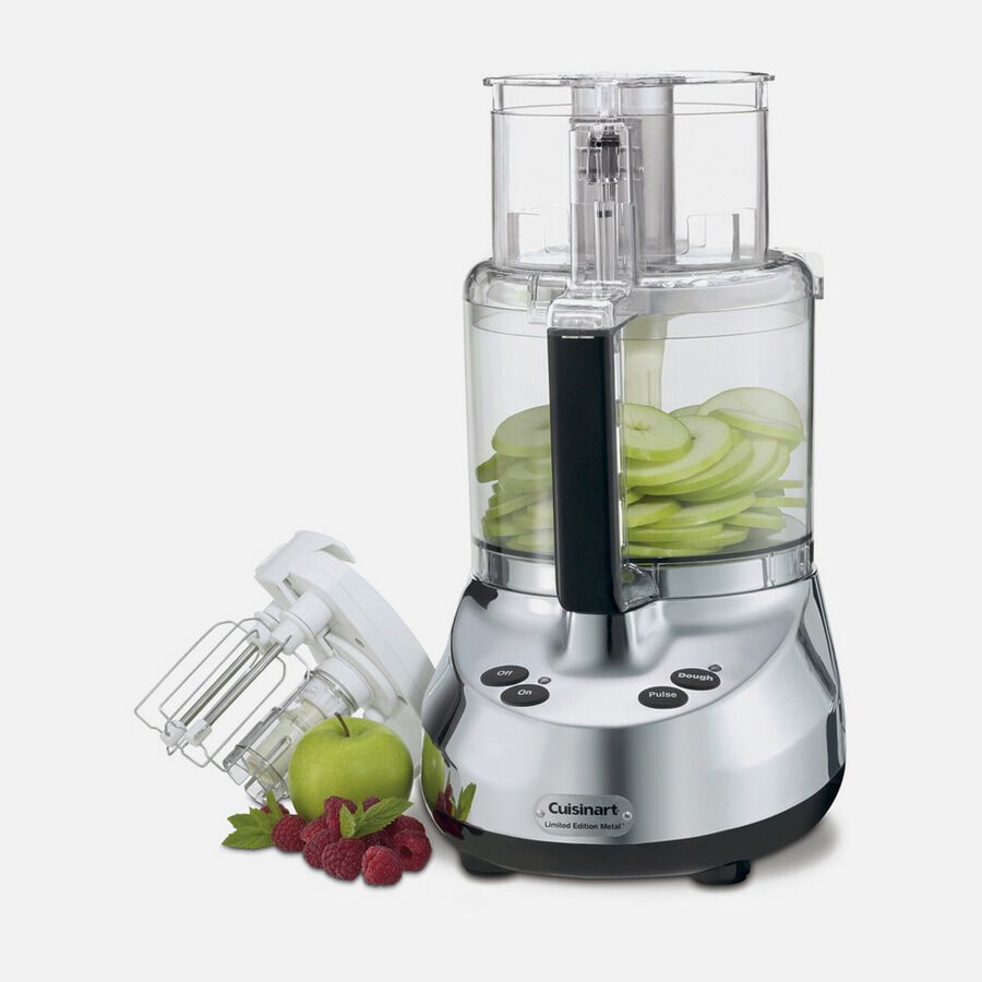 Robot culinaire Cuisinart MP-14N avec boîtier en aluminium moulé sous pression, image exacte du fabricant