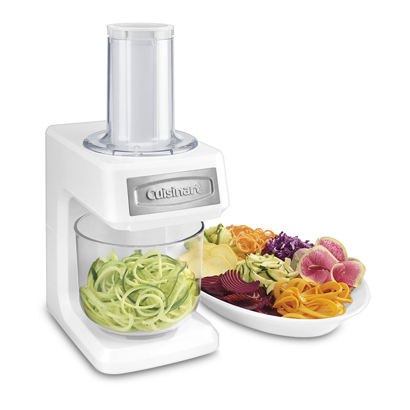 Exact SSL-100 white cone slicer/spiralizer visual.
