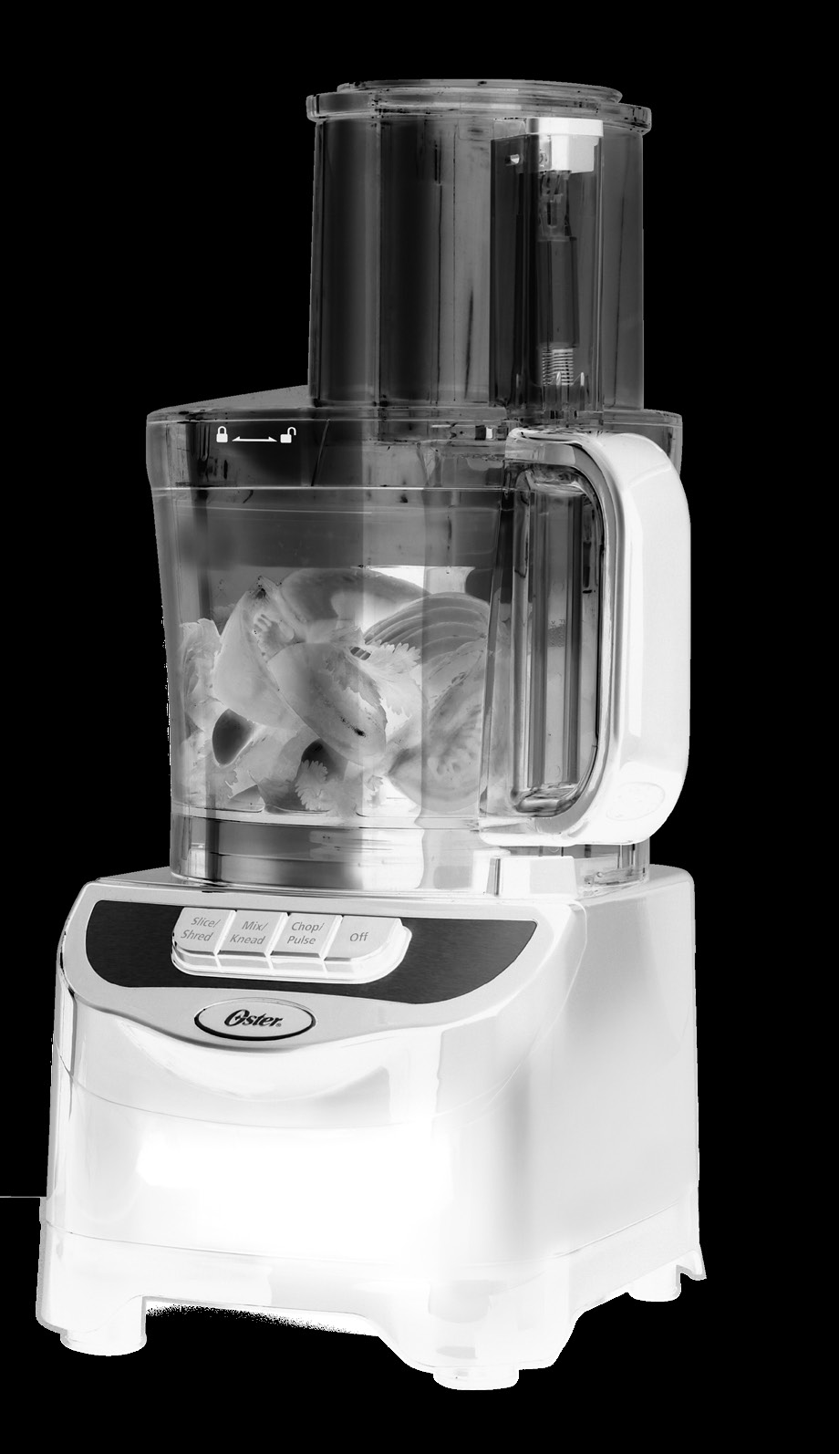 Oster Total Prep 10-Cup Food Processor FPSTFP1355 shown on the user-guide cover