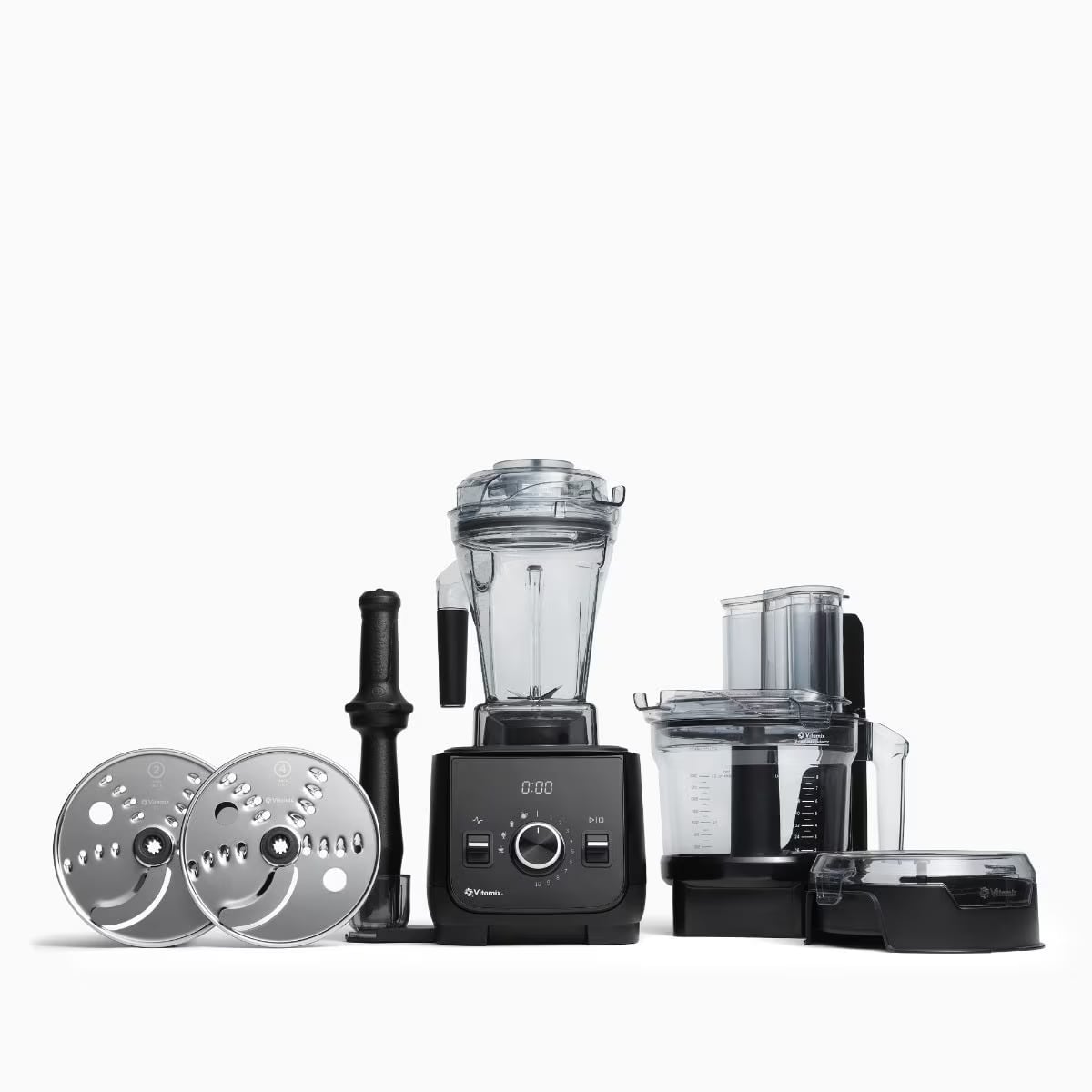 Vitamix Ascent X2 and 12-cup food-processor attachment with discs and blender jar